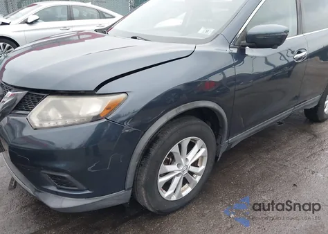 2016 Nissan Rogue Sv из США, поврежденный, VIN KNMAT2MV0GP647898